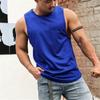 Chaleco de Hombre Deportivo Sin Mangas Camiseta de Seda de Hielo Secado Rápido Fitness Deportivo Elástico Talla Grande Delgado Ropa Interior Sudeste Asiático y Europa y Estados Unidos