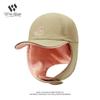 Gorra de Ciclismo con Visera Doble y Forro Polar para Exteriores, Cálida para Invierno y Protectora de Orejas para Hombre y Mujer, Sombrero Lei Feng, Gorra de Aviador