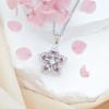 Colar Feminino Celebriade Cibernética Transfronteiriça Zircônia Rotativa Flor de Bauhinia Novo Design Pingente Elegante Nicho Luxo Leve Moda Colar