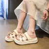 Nuevas Chanclas de Suela Gruesa con Lazo para Mujer, Para Verano al Aire Libre, Nuevo Estilo 2026, Versátiles, Suela Suave como una Nube, Sandalias de Playa para Mujer