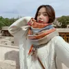 Bufanda Para Mujer Otoño e Invierno Cachemir Estilo Coreano Cálida Engrosada Chal Oversize Capa Exterior Bufanda de Doble Uso Bufanda