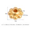 Atacado Contas Espaçadoras Redondas de Engrenagem em Prata Esterlina S925, Galvanizadas a Ouro 24K Acessórios para Pulseiras DIY Suportes para Contas Pequenas, Exclusivamente para Fornecimento Transfronteiriço