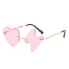 Gafas de sol de moda europeas y americanas con personalidad, estilo rayo, sin montura irregular, para fiestas y bailes, 2024