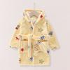 Batas de baño para niños transfronterizas, pijamas, batas de franela extralargas, ropa para el hogar, ropa para el hogar con capucha de vellón coral para niños pequeños y medianos