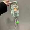 Funda para iPhone 16 compatible con Apple 17 Pro Max, con diseño de lunares, bebé llorando, soporte dual y cordón, se transforma instantáneamente en Fondo Estrellado Dopamina