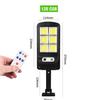 Luz de Calle Solar Cob Luz Fuerte Brillante Patio con Sensor de Control Remoto Iluminación Exterior Lámpara de Pared Luz Solar Pequeña