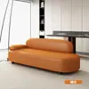 Sofá de Couro Novo Minimalista Moderno de Luxo Leve para 2 Lugares Sala de Estar Quarto Reclinável Casual Recepção Chaise Lounge Sofá