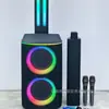 Nuevo Altavoz de Escenario Integrado Doble de 8 Pulgadas Luces de Colores RGB Altavoz Móvil de Alta Potencia SP-260416-6
