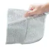 Paño de limpieza de alambre plateado para estufas de cocina, paño de alambre de acero para lavar platos, aceite antiadherente, elimina grasa y suciedad, paño de limpieza de alambre plateado de alambre metálico