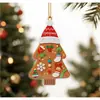 Pendente criativo de árvore de Natal para carro de produto novo transfronteiriço Decoração acrílica de Natal decoração de casa para feriado