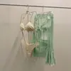 Traje de Banho Feminino de Quatro Peças Divididas Estilo Novo 2026, Esconde a Barriga e Emagrece, Adequado para Praia, Férias e Fonte Termal [Dropshipping Disponível]