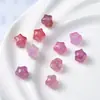 Contas Estrela de Cinco Pontas em Acrílico Transparente Manchadinho Imitação de Pedra Acessórios para Corrente de Celular DIY Feito à Mão Acessórios de Joias com Contas