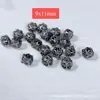 Cuentas espaciadoras de plata 999 vintage de Shanxi, anillos corredizos, accesorios de terrón de azúcar, adornos culturales y artísticos para DIY