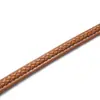 Nueva Cuerda Plana de Cuero Cuerda Tejida Cuerda Plana Trenzada de Cuero Cuerda de Cuero Trenzada Pulsera Llavero Accesorios