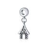Pulseira Pingente Cartoon de Natal Charme Pingente Colar Casa de Pão de Gengibre Acessórios Ornamento de Natal Artesanal DIY