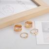 Anillo Transfronterizo de Venta Caliente Anillo Distintivo con Forma de Serpiente y Mariposa Hueco para Mujer Estilo Japonés y Coreano Cool Nicho Sencillo Estilo ins Decoración