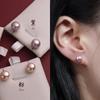 Nuevos Pendientes de Perlas Naturales de Agua Dulce, Pendientes Femeninos, Pendientes Retro, Clips de Oreja de Bobina de Mosquito de Alta Gama para Mujeres sin Orejas Perforadas