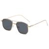 Gafas Personalizadas Sin Receta Jamie 3570 con Doble Puente Metálico y Lentes Oceánicas, Gafas de Sol para Mujer, Venta al por Mayor Directamente del Fabricante
