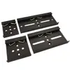 Hebilla de Riel Guía Industrial DIN35mm HS-A35 Soporte de Montaje Fijo Aleación de Aluminio Hebilla Blanca Negra