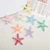 Acessórios de Resina DIY Desenho Animado Joias Estrela do Mar Cintilante Cola de Chantilly Grampo de Cabelo Capa de Celular Fivela de Sapato Chaveiro Pingente com