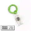 Llavero redondo de cuero con hebilla, anillo de pintura color caramelo, colgante abierto para bolso a color, hebilla anti-pérdida, venta al por mayor de fábrica