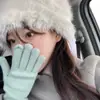 Blogger Ins de Corea del Sur Sombrero de Pescador con Imitación de Piel Peluda Principal para Mujer Lindo Sombrero de Cubeta Peludo Blanco de Felpa para Mujer Invierno