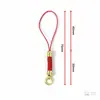 Pingente de Celular Dourado Desenho Animado "Fique Rico Instantaneamente" Chaveiro de Ouro Puro 999 Cordão Vermelho Enfeite para Pendurar no Carro Baixo Preço Presente Promocional