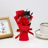 Buquê Pequeno de Flores de Sabão Azul Gelo Triturado Presente para o Dia dos Namorados Chinês Decoração de Aniversário Lembrança de Casamento