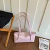Bolsa de Axila de Couro de Alta Qualidade com Padrão Lichia para Mulheres, Novo Modelo Verão 2026, Grande Capacidade, Estilo para o Dia a Dia, Bolsa Tote de Ombro Único