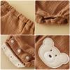 Roupa Íntima de Algodão para Bebê Calcinha de Pão de Verão Respirável Ursinho Fofo Calcinhas para Meninos e Meninas Calças Grandes para Bumbum