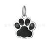 Placa de Identificación para Perro de Acero Inoxidable con Goteo de Aceite Rosa Brillante Huella de Pata de Perro Accesorios para Placas de Identificación de Mascotas Acero de Titanio DIY Placa de Identificación para Perro con Láser Etiqueta para Gato