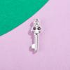 Acessórios Pingente Chave Pingente Cadeado Coração Liga Brilhante Eletrogalvanizada Joias Pequenos Acessórios DIY Pulseira Materiais para Roupas