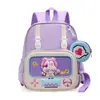 Mochila Fofa de Menina Coelho Desenho Animado Menino Dinossauro Mochila Escolar Jardim de Infância Mochila Respirável para Bebê Pré-Escola