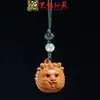 Personajes Tallados en Sándalo, Animales y Plantas, Colgantes para Cadena de Teléfono Móvil, Llaveros de Sándalo Verde y Palo de Rosa, Decoraciones para Mochilas