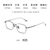 52 Montura Cuadrada Diseñador Gafas de Titanio Puro Alta Definición Retro Gama Alta Negocios Alambre Dorado Gafas para Presbicia Miopía Lex