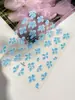 Adesivos para Unhas com Padrão de Formigas e Flor Transparente de Gelo com Cinco Pétalas, Decorações para Unhas Atacado de Fábrica de Origem de Verão Yt8382