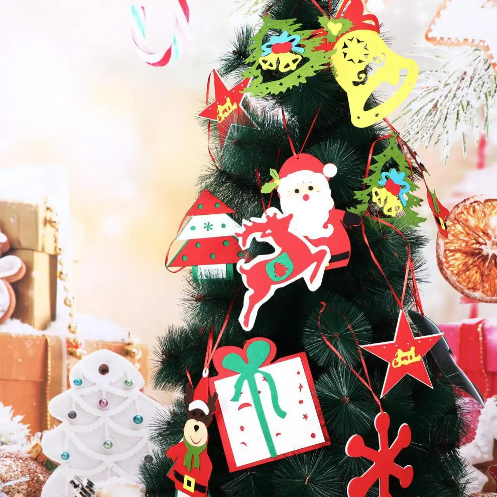 商品详情图_毛毡手提包Christmas Felt Orna