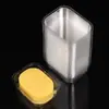 Caixa de Embalagem Blister Descartável para Bolo de Feijão Mungo Transparente Suporte Interno para Doces Ocidentais Caixa Plástica Caixa Suporte para Base de Sorvete de Feijão Mungo Pronta Entrega