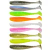 Cebo suave Luya de dos colores cebo artificial gusano suave 5cm/7cm cebo suave cebo Luya gusano de cola simple cola T
