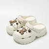 Zapatos Transpirables con Agujeros para Mujer Ropa Exterior 2024 Verano Eva Dung Sense Plataforma Sandalias de Playa Antiolor con Aumento de Altura Chanclas con Agujeros