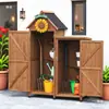Caja de almacenamiento exterior, adecuada para jardines, balcones, guarderías y uso doméstico; un unidad de almacenamiento a prueba de lluvia y sol para varios artículos, herramientas y zapatos