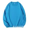 Moletom Masculino Gola Redonda 100% Algodão, Estilo Primavera e Outono, Cor Sólida Roupa de Outono Masculina, Jaqueta Casual Americana para Homem, Gramatura Alta para Outono