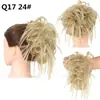 Lazo para el Pelo Moño Desordenado Cola de Caballo Baja de Comercio Exterior, Banda Elástica Falsa Esponjosa, Moño de Fuente para el Cabello, Lazo para el Cabello Moño Desordenado de Fibra Sintética para Mujer