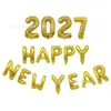 [Hengyue] 2027 Feliz Ano Novo Pacote de Balões de Ano Novo Decorações de Véspera de Ano Novo da Empresa Balões de Arranjo de Dia de Ano Novo