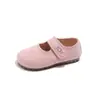 Novos Sapatos Casuais Sapatos Mary Jane com Velcro para Meninas, Tendência Infantil Birkenstock 2026 Primavera e Outono Dopamina Solado Macio