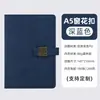 Caderno A5 com capa de couro macio, fecho magnético, logotipo personalizado de Wenzhou, caderno espesso para atacado