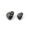 Botões Triangulares de Resina com Combinação Metálica Perolada 13,5/11mm, Botões Irregulares de Liga de Zinco com Base Alta para Costura à Mão