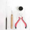 Kits de Herramientas para Extensiones de Cabello Transfronterizas: Juego de Cuatro Piezas de Herramientas para Extensiones de Peluca, Pinzas, Ganchillos para Extensiones de Cabello