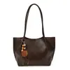 Moda internacional, bolsa tote lisa de alta qualidade para mulheres, grande capacidade, casual e elegante, bolsa de ombro, versátil para o dia a dia, bolsa de ombro