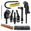 Adaptador de Destornillador en Ángulo de 105 Grados Transfronterizo Herramienta Flexible Varilla con Junta Universal de 360 Grados Juego de Varillas con Junta Esférica de Acero de Colores